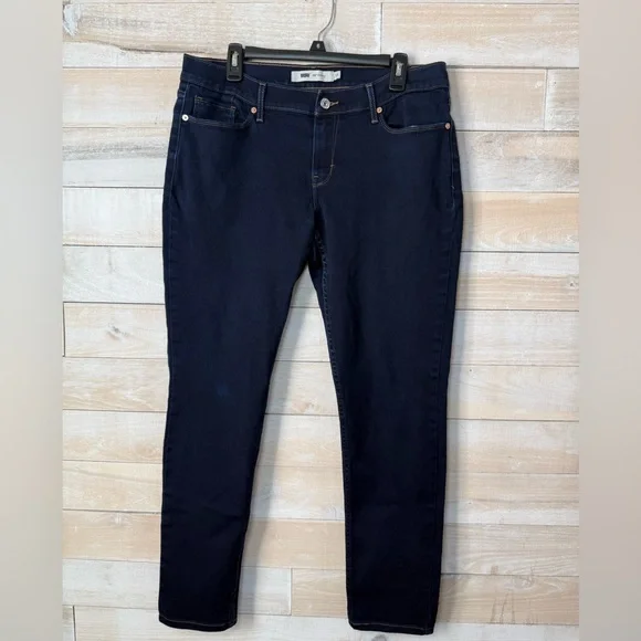 Levi’s 524 Skinny Jeans in Dark Indigo Women’s Size 13 - Picture 2 of 6